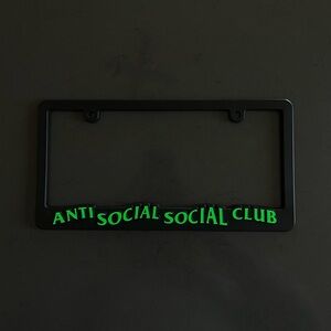 Anti Social Social Club License Plate Frame